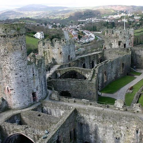 View over Conwy Castle